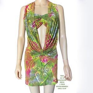 TRAK SZ M BEACHWEAR DRESS 1 PIECE